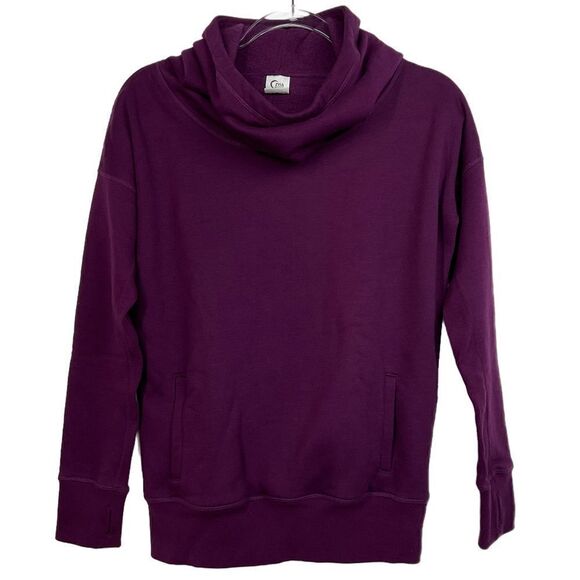 Zyia Plum Purple Oh So Soft Hoodie Sweatshirt XS - Picture 2 of 6